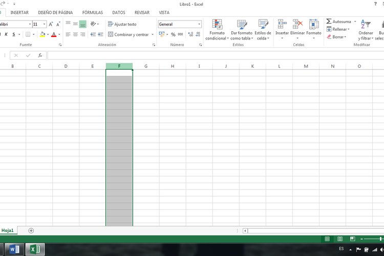 What is a column in Excel
