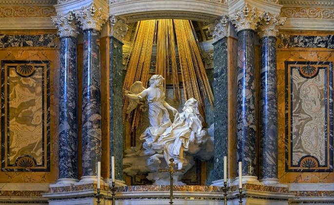Bernini: The Ecstasy of Saint Teresa (1647-1652).