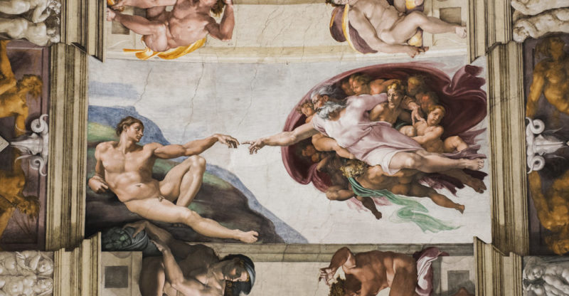 Main pictorial works of Michelangelo