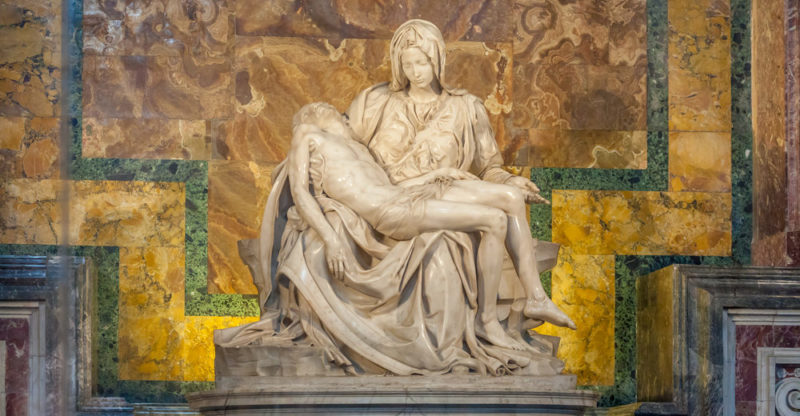 Major sculptures by Michelangelo