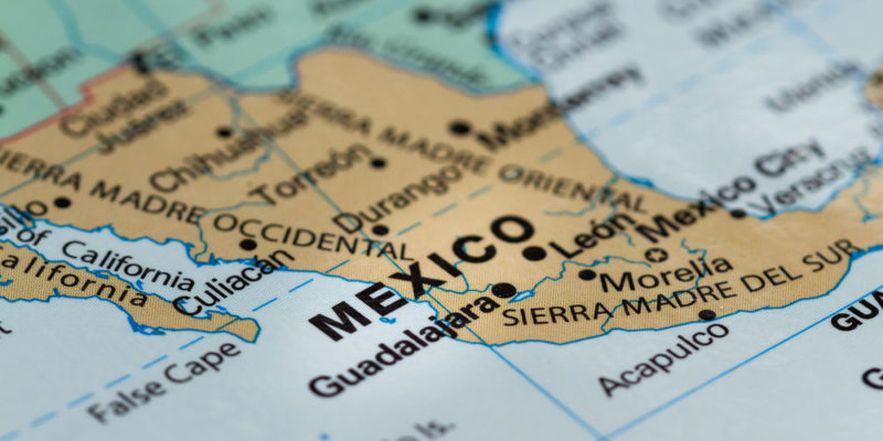 Surface and geography of Mexico