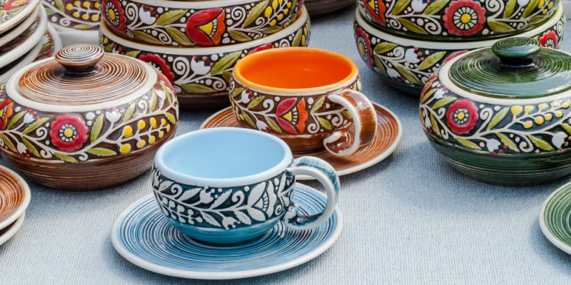 different types of pottery
