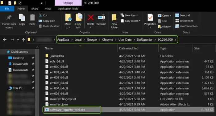 Delete/Rename Software Reporter Tool Exe File