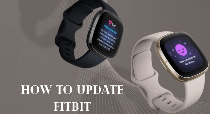 What is the procedure for updating my Fitbit fitness tracker or smartwatch?