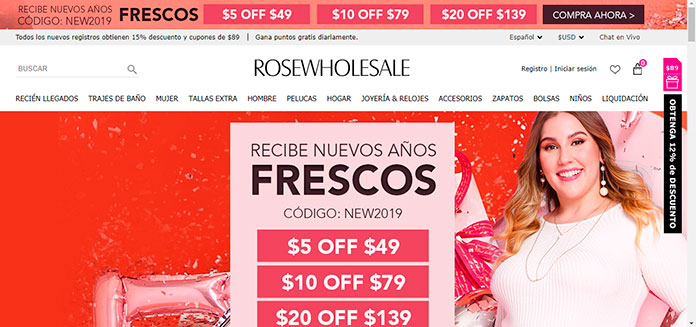 RoseWholeSale Best Chinese website for online shopping