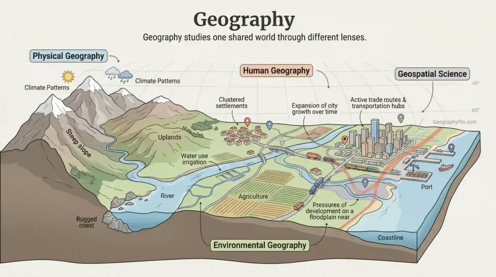 10 Characteristics of Geography, its Branches, Importance, Types, Methods and Tools