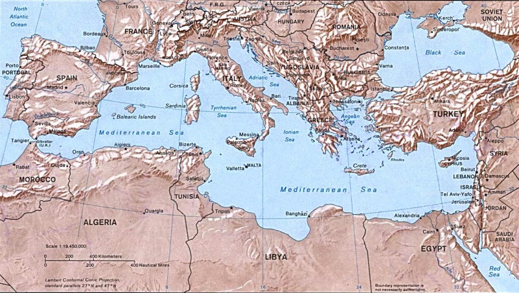 Mediterranean Sea: Location, Fauna, Flora, Features And Characteristics