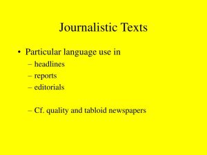 10 Characteristics Of Journalistic Texts, Its Examples, Types Of Writing And Meaning