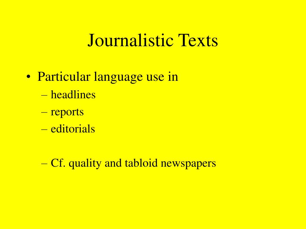 10 Characteristics Of Journalistic Texts, Its Examples, Types Of Writing And Meaning